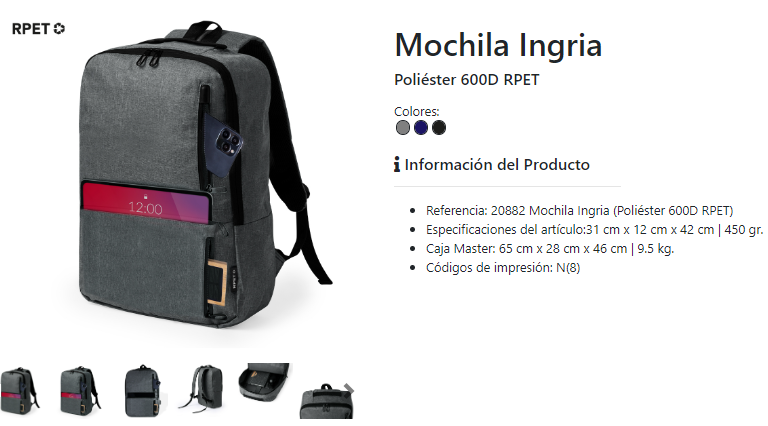 Accesorios de ordenador mochilas personalizadas