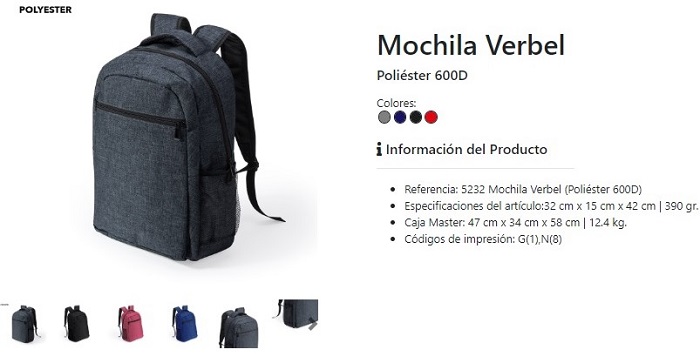 Mochila personalizada para portátil