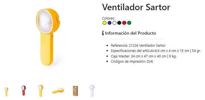 Ventiladores de mano personalizados