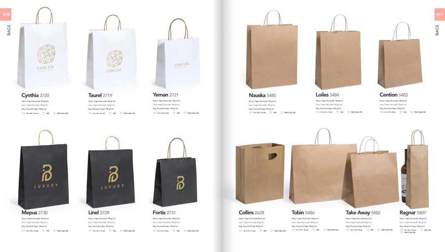Bolsas de papel gramaje